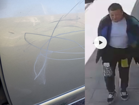 Video: bronca entre vecinos del centro por un hombre que les raya los autos estacionados