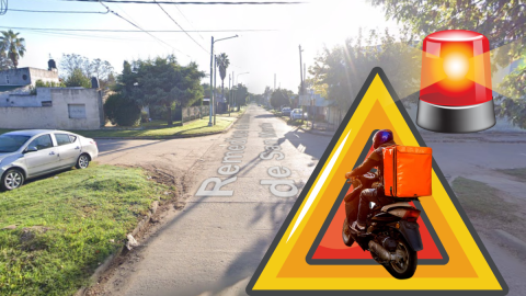 Otro ataque de motochorros a un delivery: le dispararon para robarle