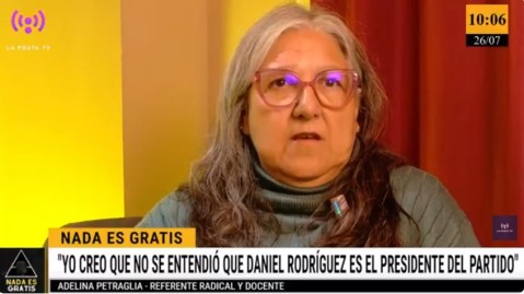 Para Adelina Petraglia "el único ganador es Mauro García" tras la conformación de las listas