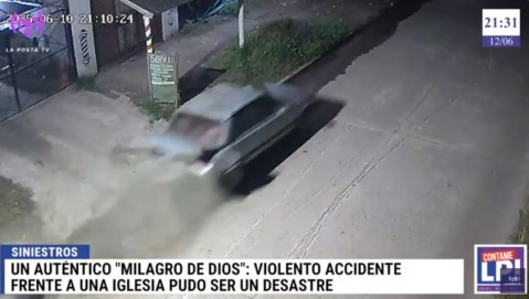 Video: cómo fue el "accidente milagroso" en Agua de Oro y el angustiante testimonio de la víctima