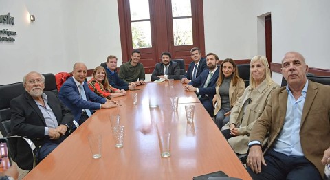 El ministro de Justicia bonaerense Juan Martín Mena visitó al intendente Mauro García: qué temas trataron