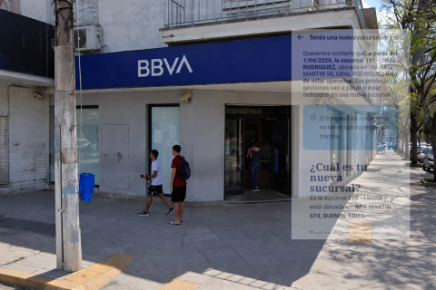 Ya no es un rumor: el mail que confirma que el BBVA se va de Gral Rodr&iacute;guez