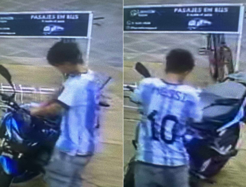 Video: el "ingenioso" m&eacute;todo con el que un peque&ntilde;o delincuente quiso robarse una moto en pleno centro