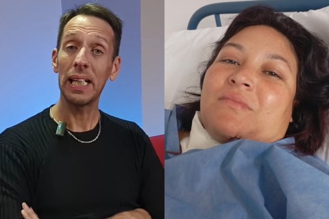 Fue a disfrutar la tarde dominguera junto a la autopista y le balearon a la mujer en la garganta