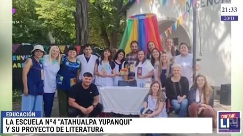 Un interesante proyecto con autores de literatura en la Escuela Primaria Nº 4