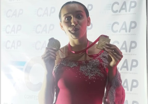 Otro gran logro para Rocío Guerra, la patinadora rodriguense cuya historia es símbolo de resiliencia