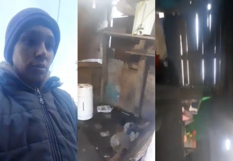 Video: la desesperante situación de una madre soltera que pide ayuda para arreglar su casa