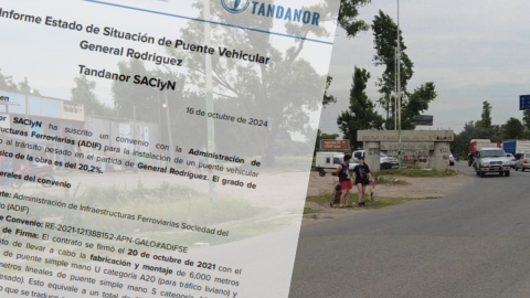 La pelea de "responsables" por la obra paralizada del puente Las Latas: ¿mentiras o verdades a medias?