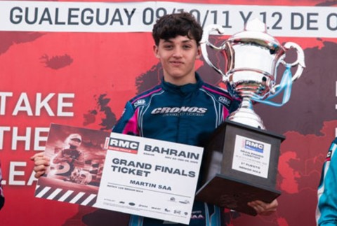Martín “Rayito” Saa, el piloto rodriguense que clasificó al Mundial de Karting en Bahrein