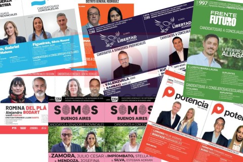 Elecciones 2025: así son las boletas de los distintos partidos políticos que competirán en Gral Rodríguez