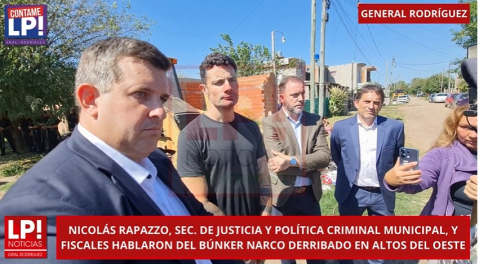 Fiscales hablaron de los trabajos sobre Narcotráfico tras la visita de Bullrich al barrio Altos del Oeste