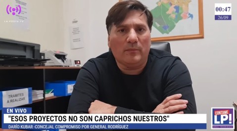 Darío Kubar: “Al kirchnerismo en Gral. Rodríguez no le gusta hablar mucho de las problemáticas locales”
