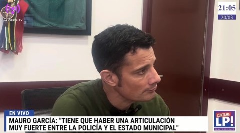 Mauro García explicó la definición de la Provincia de llevar de 10 a 6 las zonas y cómo monitorea el patrullaje en vivo