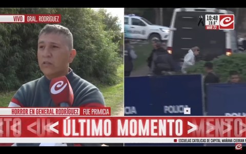 El crimen de Parque Irigoyen llegó a la TV: vecino habló del homicida y se debate el móvil del causante