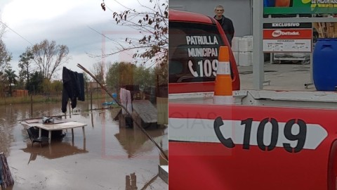 El Municipio informó a qué línea comunicarse para solicitar asistencia por evacuación debido al temporal en General Rodríguez