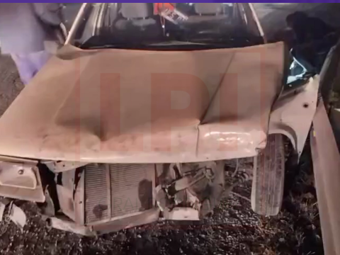 Video: violento accidente y vuelco en Ruta 24 frente al country Terravista