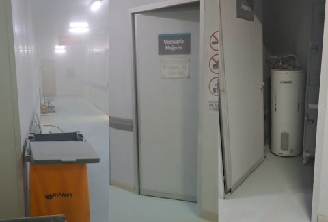 Principio de incendio y susto en el Hospital Vicente López