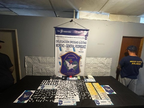 Operativo antidrogas en San Bernardo termin&oacute; con dos detenidos y gran cantidad de dosis secuestradas