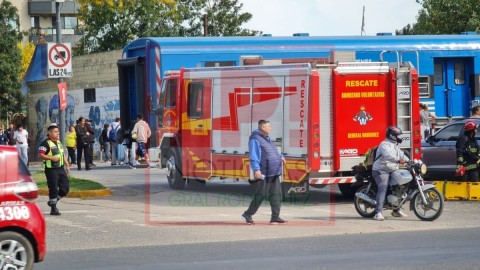 Accidente ferroviario con un estudiante secundario a metros de la estación de trenes