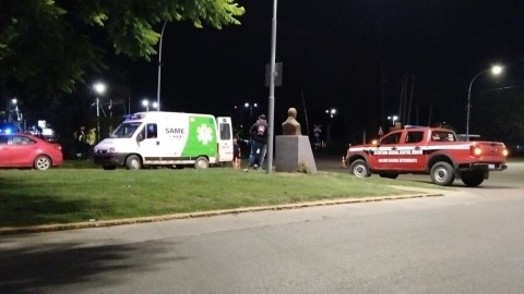 Otra vez el cruce céntrico de "Las Violetas" fue testigo de un fuerte accidente de tránsito