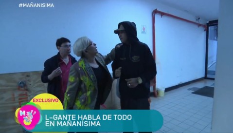 L-Gante sufrió un accidente pero apareció igual en vivo en televisión