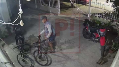Video: &ldquo;fich&oacute;&rdquo; la casa, atraves&oacute; el port&oacute;n y rob&oacute; una bicicleta en cuesti&oacute;n de segundos
