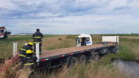 Rodriguense sufrió un accidente a bordo de un camión en la localidad de Bolívar