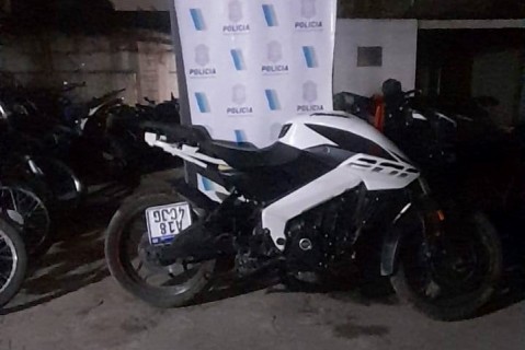 Informaron la retención de una moto con pedido de secuestro