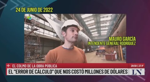 Duro informe televisivo sobre la obra del Puente Las Latas, que quedó paralizada en General Rodríguez