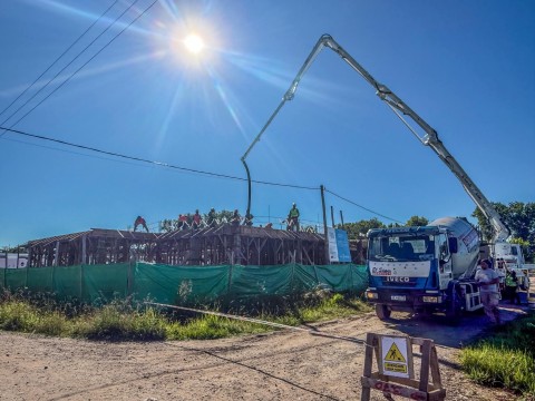 Avanza la obra de un nuevo edificio escolar en General Rodríguez: cuál y en qué barrio
