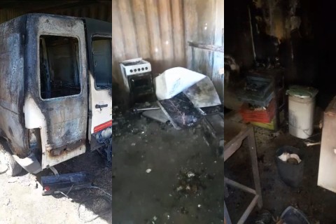 Un incendio le arrebató todo mientras se encontraba trabajando y ahora pide ayuda de la comunidad rodriguense
