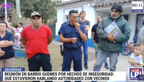 Reunión en barrio Güemes por hechos de inseguridad: qué les dijeron las autoridades a los vecinos