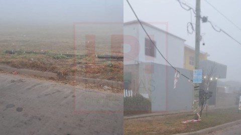 La neblinosa mañana de martes trajo dos incidentes en B° Bicentenario y en una avenida céntrica