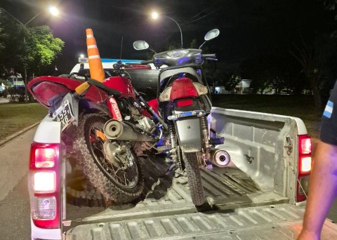 Varias motos secuestradas en operativos de tr&aacute;nsito, la mayor&iacute;a por un "hist&oacute;rico" reclamo vecinal