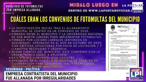 Causa fotomultas: cuál es la empresa contratista del Municipio que fue allanada por irregularidades