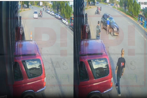 Video: el accidente en "Los Abuelitos" con una cámara que muestra cómo fue y la imprudencia general