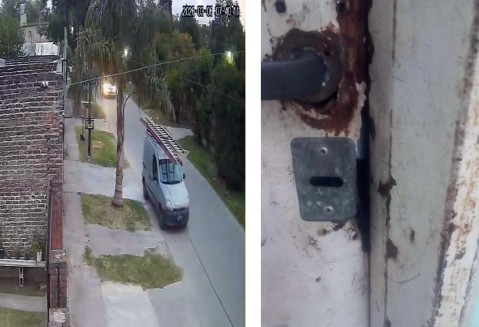 Video: a los gritos "espant&oacute;" a los delincuentes que estaban por cometer una entradera