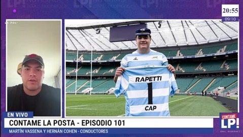 El rodriguense Tomás Rapetti habló con La Posta TV tras su debut absoluto con Los Pumas