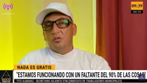 "Tito" Almaraz (STM): "hay servicios que no se les puede dar a los vecinos porque faltan el 90% de las cosas"