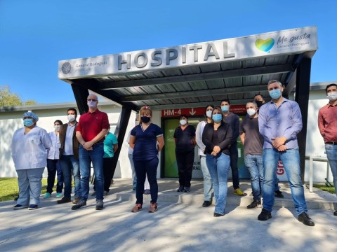 Gollan reabrió el Hospital Modular con fuerte discurso contra Juntos por el Cambio
