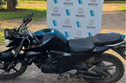 Hallaron abandonada en Cortínez una moto robada en General Rodríguez