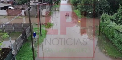 Video: las postales y los problemas que dejó la lluvia entre el viernes y sábado en General Rodríguez