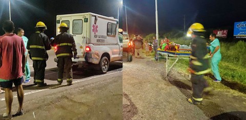 Video: camionero rodriguense sufrió un extraño accidente en la provincia de Corrientes