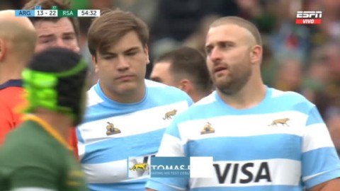 Video: así fue el debut del rodriguense Tomás Rapetti con la camiseta de Los Pumas
