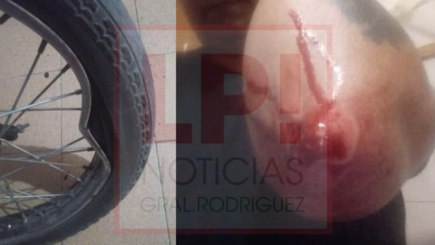 Motochorros provocaron un accidente en una esquina céntrica de General Rodríguez