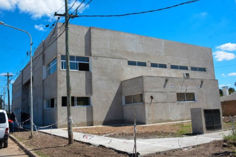 Sileoni y García supervisaron la obra de la Secundaria N.º 6