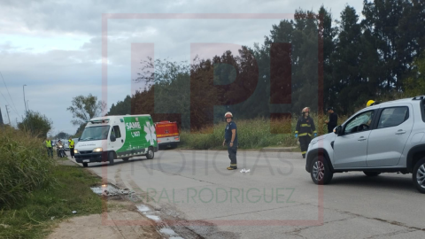 Un hombre resultó herido tras ser atropellado por una camioneta en la Ruta 24