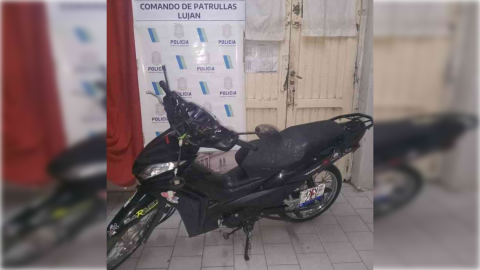 Moto robada en Gral Rodríguez fue recuperada totalmente adulterada en Luján