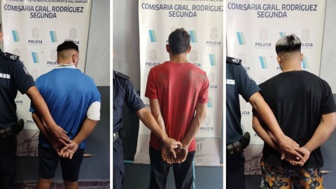 Tres detenidos por robos en dos barrios de General Rodríguez