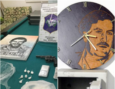 La veneración de la delincuencia de Moreno y Gral. Rodríguez por Pablo Escobar y sus antecedentes de hace años